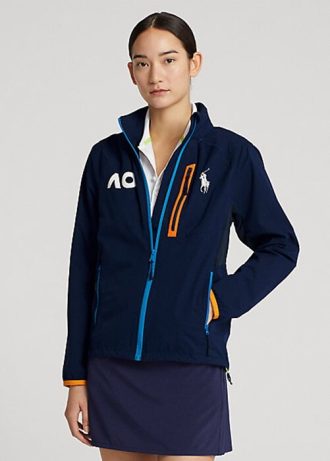 Chaqueta Ralph Lauren para mujer, color azul marino, para el balón del Abierto de Australia