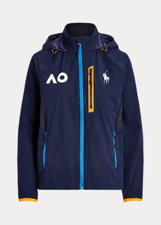 Chaqueta Ralph Lauren para mujer, color azul marino, para el balón del Abierto de Australia