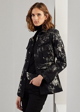 Chaqueta vaquera negra con adornos Bacall de Ralph Lauren para mujer