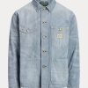 Chaqueta vaquera Ralph Lauren Micro-Check índigo para hombre Chaqueta vaquera Ralph Lauren Micro-Check índigo para hombre