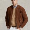 Chaquetas bomber de ante Ralph Lauren de color marrón para hombre Chaquetas bomber de ante Ralph Lauren de color marrón para hombre