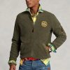 Chaquetas bomber de polar cepillado Ralph Lauren verdes para hombre Chaquetas bomber de polar cepillado Ralph Lauren verdes para hombre