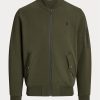 Chaquetas bomber de punto doble Ralph Lauren en color oliva para hombre Chaquetas bomber de punto doble Ralph Lauren en color oliva para hombre
