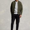 Chaquetas bomber de punto doble Ralph Lauren en color oliva para hombre Chaquetas bomber de punto doble Ralph Lauren en color oliva para hombre