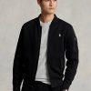 Chaquetas bomber de punto doble Ralph Lauren negras para hombre Chaquetas bomber de punto doble Ralph Lauren negras para hombre