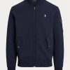 Chaquetas bomber de punto doble Ralph Lauren para hombre en azul marino Chaquetas bomber de punto doble Ralph Lauren para hombre en azul marino