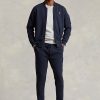Chaquetas bomber de punto doble Ralph Lauren para hombre en azul marino Chaquetas bomber de punto doble Ralph Lauren para hombre en azul marino
