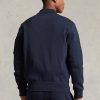 Chaquetas bomber de punto doble Ralph Lauren para hombre en azul marino Chaquetas bomber de punto doble Ralph Lauren para hombre en azul marino