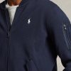 Chaquetas bomber de punto doble Ralph Lauren para hombre en azul marino Chaquetas bomber de punto doble Ralph Lauren para hombre en azul marino