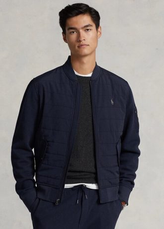 Chaquetas bomber híbridas Ralph Lauren para hombre en azul marino
