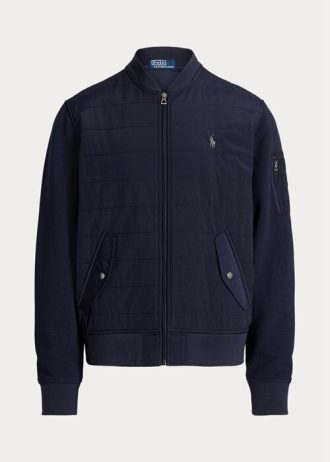 Chaquetas bomber híbridas Ralph Lauren para hombre en azul marino