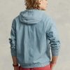 Chaquetas con capucha de cambray índigo Ralph Lauren para hombre en azul