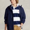 Chaquetas con capucha impermeables Ralph Lauren para hombre en azul marino