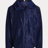 Chaquetas con capucha impermeables Ralph Lauren para hombre en azul marino