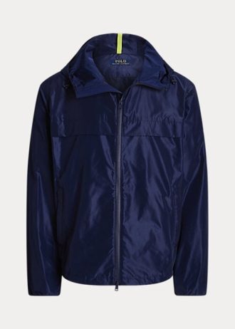 Chaquetas con capucha impermeables Ralph Lauren para hombre en azul marino