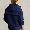 Chaquetas con capucha impermeables Ralph Lauren para hombre en azul marino