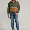 Chaquetas con capucha impermeables y plegables Ralph Lauren para hombre, en marrón y multicolor