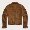 Chaquetas de ante marrón Ralph Lauren Roughout para hombre Chaquetas de ante marrón Ralph Lauren Roughout para hombre
