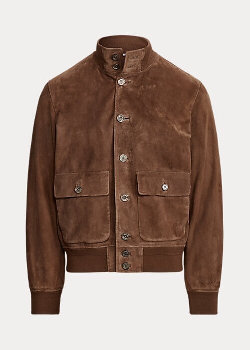 Chaquetas de ante Ralph Lauren Hayworth marrones para hombre Chaquetas de ante Ralph Lauren Hayworth marrones para hombre