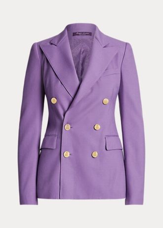 Chaquetas de cachemira moradas Ralph Lauren Camden para mujer