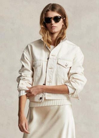 Chaquetas de camionero blancas Ralph Lauren The New Denim Project para mujer
