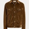 Chaquetas de camionero de pana elástica Ralph Lauren de color marrón para hombre Chaquetas de camionero de pana elástica Ralph Lauren de color marrón para hombre
