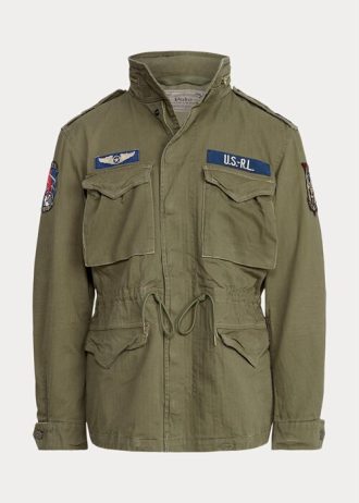 Chaquetas de campo icónicas Ralph Lauren para hombre en azul oliva