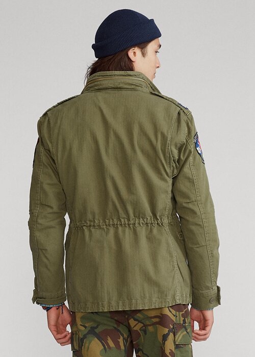 Chaquetas de campo icónicas Ralph Lauren para hombre en azul oliva Chaquetas de campo icónicas Ralph Lauren para hombre en azul oliva