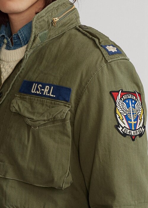 Chaquetas de campo icónicas Ralph Lauren para hombre en azul oliva Chaquetas de campo icónicas Ralph Lauren para hombre en azul oliva