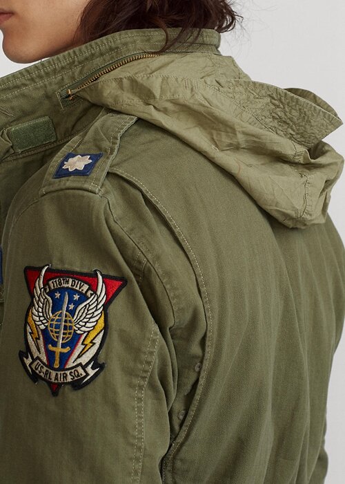 Chaquetas de campo icónicas Ralph Lauren para hombre en azul oliva Chaquetas de campo icónicas Ralph Lauren para hombre en azul oliva