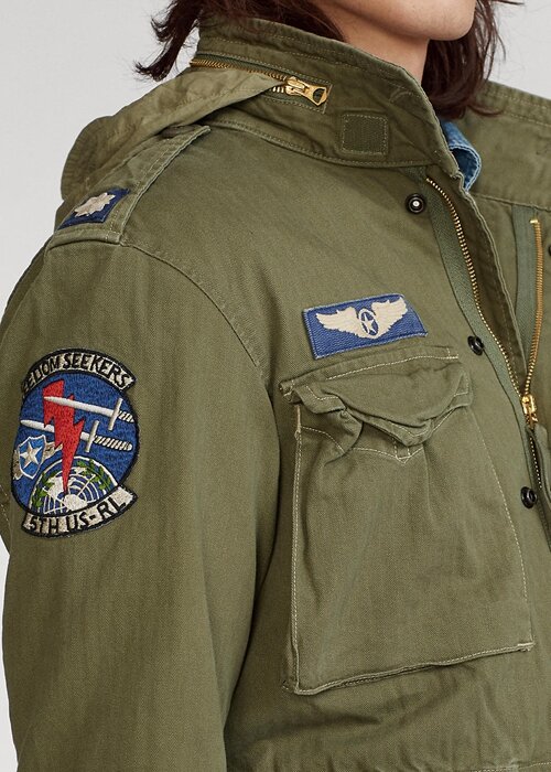 Chaquetas de campo icónicas Ralph Lauren para hombre en azul oliva Chaquetas de campo icónicas Ralph Lauren para hombre en azul oliva