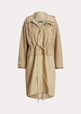 Chaquetas de campo largas con capucha amarillas de Ralph Lauren para mujer Chaquetas de campo largas con capucha amarillas de Ralph Lauren para mujer