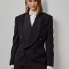 Chaquetas de esmoquin negras de jacquard Ralph Lauren Gregory para mujer Chaquetas de esmoquin negras de jacquard Ralph Lauren Gregory para mujer