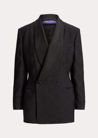Chaquetas de esmoquin negras de jacquard Ralph Lauren Gregory para mujer Chaquetas de esmoquin negras de jacquard Ralph Lauren Gregory para mujer