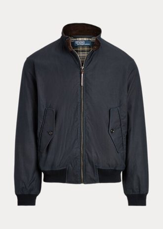 Chaquetas de hule Ralph Lauren para hombre en azul marino