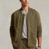 Chaquetas de jersey de lujo acolchadas Ralph Lauren para hombre en color oliva Chaquetas de jersey de lujo acolchadas Ralph Lauren para hombre en color oliva