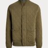 Chaquetas de jersey de lujo acolchadas Ralph Lauren para hombre en color oliva Chaquetas de jersey de lujo acolchadas Ralph Lauren para hombre en color oliva