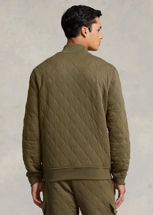 Chaquetas de jersey de lujo acolchadas Ralph Lauren para hombre en color oliva Chaquetas de jersey de lujo acolchadas Ralph Lauren para hombre en color oliva