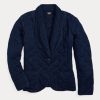 Chaquetas de jersey índigo acolchado Ralph Lauren para mujer, color azul marino Chaquetas de jersey índigo acolchado Ralph Lauren para mujer, color azul marino