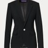 Chaquetas de lana elástica Ralph Lauren Parker para mujer, color negro Chaquetas de lana elástica Ralph Lauren Parker para mujer, color negro