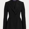 Chaquetas de lana Meritta Barathea de Ralph Lauren para mujer, color negro Chaquetas de lana Meritta Barathea de Ralph Lauren para mujer, color negro