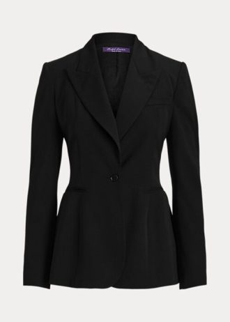 Chaquetas de lana Meritta Barathea de Ralph Lauren para mujer, color negro Chaquetas de lana Meritta Barathea de Ralph Lauren para mujer, color negro
