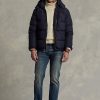 Chaquetas de plumón impermeables Ralph Lauren para hombre en color azul marino