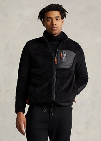 Chaquetas de polar Ralph Lauren Pile para hombre, color negro
