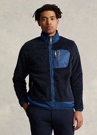Chaquetas de polar Ralph Lauren Pile para hombre en azul marino