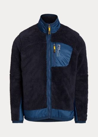 Chaquetas de polar Ralph Lauren Pile para hombre en azul marino