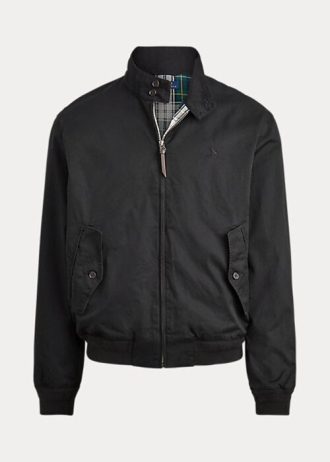 Chaquetas de sarga de algodón Ralph Lauren negras para hombre