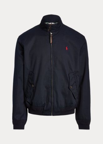 Chaquetas de sarga de algodón Ralph Lauren para hombre, color azul marino