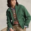 Chaquetas de sarga de espiga de mezcla de lino Ralph Lauren para hombre, color verde Chaquetas de sarga de espiga de mezcla de lino Ralph Lauren para hombre, color verde