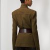 Chaquetas de sarga de mezcla de lana Ralph Lauren Rhodri para mujer en color oliva Chaquetas de sarga de mezcla de lana Ralph Lauren Rhodri para mujer en color oliva